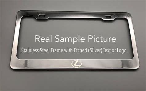 Laser Etched License Plate Frame 